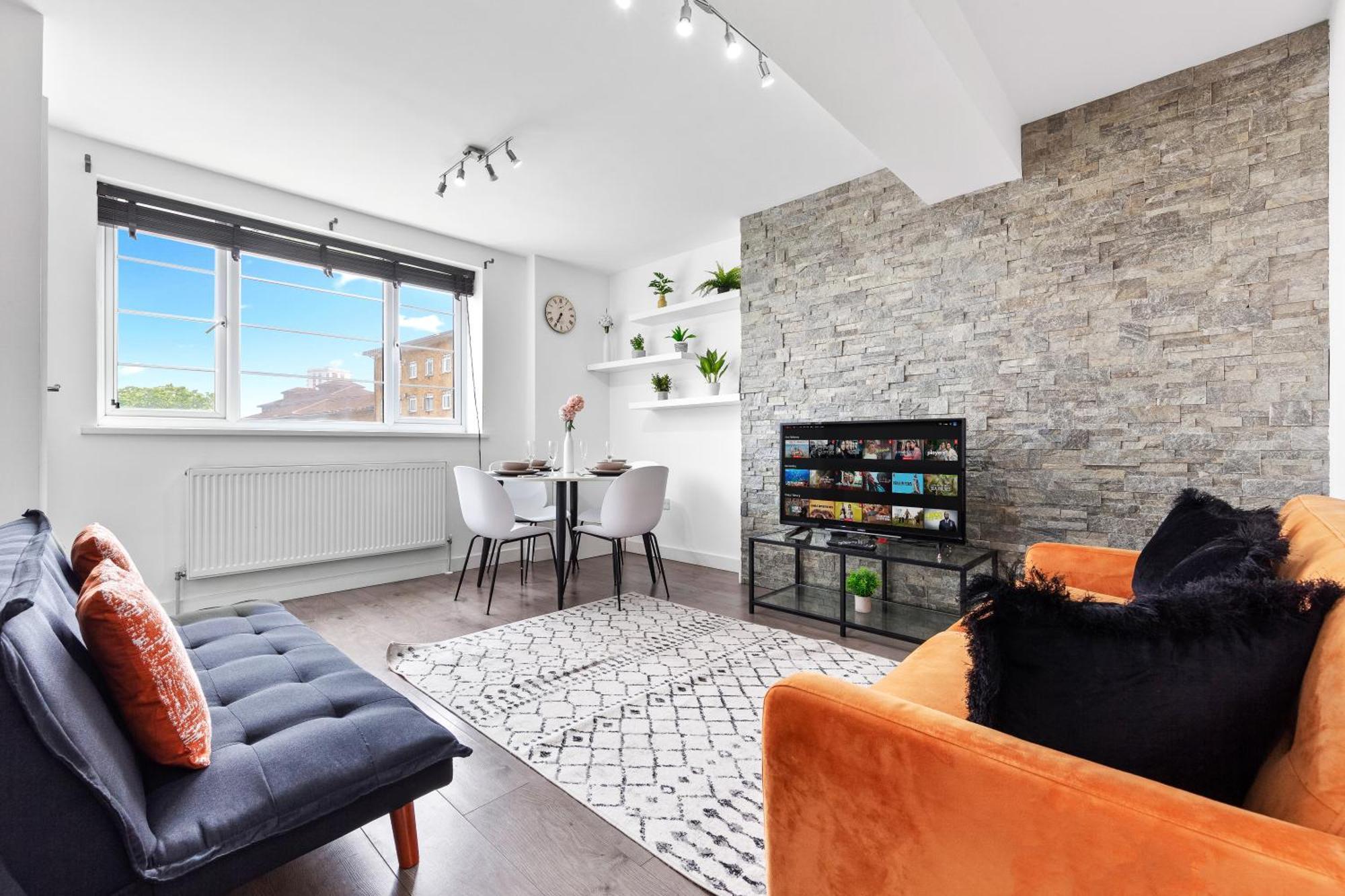 Central London Two Bedroom Serviced Apartment - Nine Elms Luxury Stay - Vauxhall & Westminster Екстериор снимка